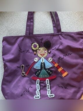 Prada Robot Tessuto Tote Bag Rare design! Vintage